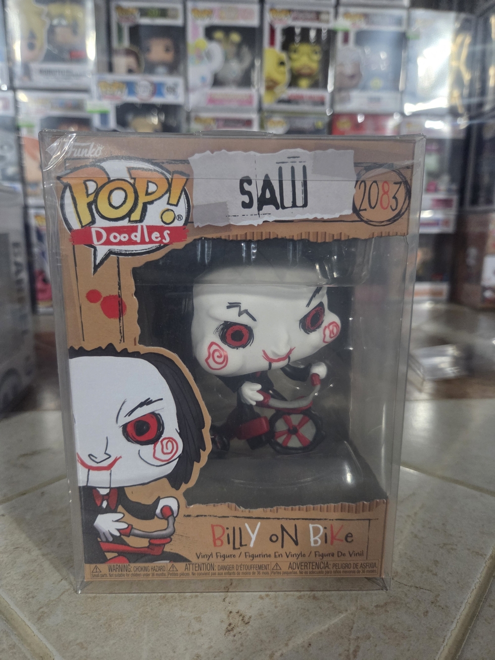 Funko POP! Doodles SAW Billy on Bike - White, Red & Black Vinyl Figure